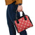 Red Palaka Quilt Hawaii Shoulder Handbag Traditional Hawaii-plaid Pattern - Polynesian Pride