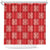 Red Palaka Quilt Hawaii Shower Curtain Traditional Hawaii-plaid Pattern - Polynesian Pride