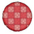Red Palaka Quilt Hawaii Spare Tire Cover Traditional Hawaii-plaid Pattern - Polynesian Pride