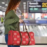 Red Palaka Quilt Hawaii Travel Bag Traditional Hawaii-plaid Pattern - Polynesian Pride