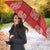 Red Palaka Quilt Hawaii Umbrella Traditional Hawaii-plaid Pattern - Polynesian Pride
