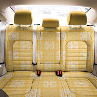 Yellow Palaka Quilt Hawaii Back Car Seat Cover Traditional Hawaii-plaid Pattern - Polynesian Pride