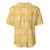 Yellow Palaka Quilt Hawaii Baseball Jersey Traditional Hawaii-plaid Pattern - Polynesian Pride