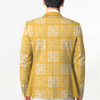 Yellow Palaka Quilt Hawaii Blazer Traditional Hawaii-plaid Pattern - Polynesian Pride