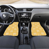 Yellow Palaka Quilt Hawaii Car Mats Traditional Hawaii-plaid Pattern - Polynesian Pride