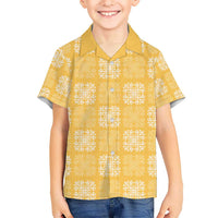Yellow Palaka Quilt Hawaii Hawaiian Shirt Traditional Hawaii-plaid Pattern - Polynesian Pride