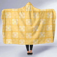 Yellow Palaka Quilt Hawaii Hooded Blanket Traditional Hawaii-plaid Pattern - Polynesian Pride