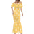 Yellow Palaka Quilt Hawaii Mermaid Dress Traditional Hawaii-plaid Pattern - Polynesian Pride
