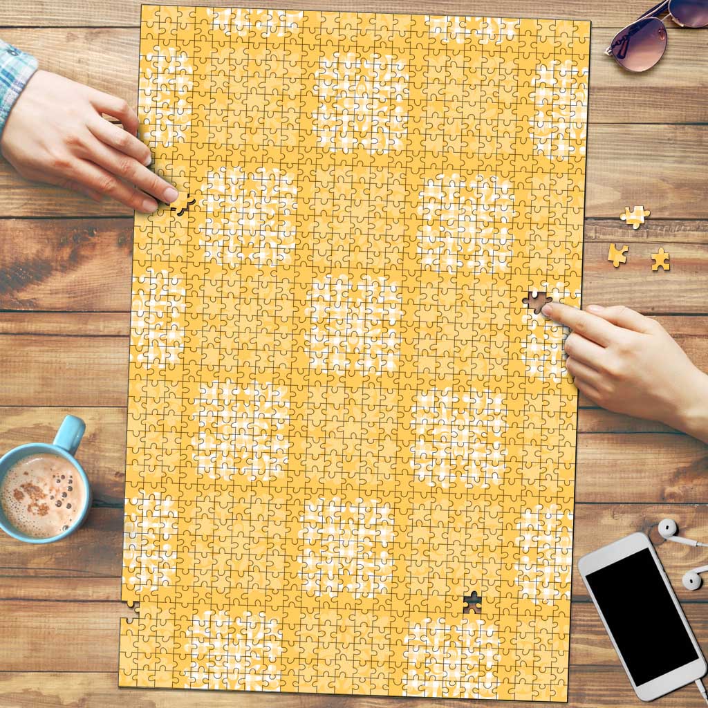 Yellow Palaka Quilt Hawaii Puzzle Traditional Hawaii-plaid Pattern - Polynesian Pride