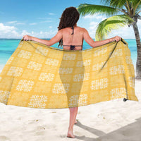 Yellow Palaka Quilt Hawaii Sarong Traditional Hawaii-plaid Pattern - Polynesian Pride