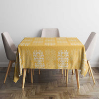 Yellow Palaka Quilt Hawaii Tablecloth Traditional Hawaii-plaid Pattern - Polynesian Pride