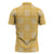 Yellow Palaka Quilt Hawaii Zipper Polo Shirt Traditional Hawaii-plaid Pattern - Polynesian Pride