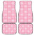 Pink Palaka Quilt Hawaii Car Mats Traditional Hawaii-plaid Pattern - Polynesian Pride