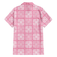 Pink Palaka Quilt Hawaii Family Matching Short Sleeve Bodycon Dress and Hawaiian Shirt Traditional Hawaii-plaid Pattern LT14 - Polynesian Pride