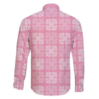Pink Palaka Quilt Hawaii Family Matching Short Sleeve Bodycon Dress and Hawaiian Shirt Traditional Hawaii-plaid Pattern LT14 - Polynesian Pride