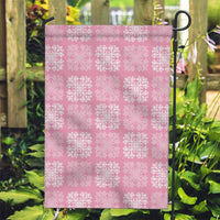 Pink Palaka Quilt Hawaii Garden Flag Traditional Hawaii-plaid Pattern - Polynesian Pride