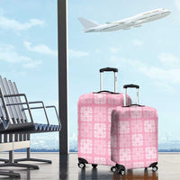 Pink Palaka Quilt Hawaii Luggage Cover Traditional Hawaii-plaid Pattern - Polynesian Pride