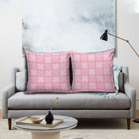 Pink Palaka Quilt Hawaii Pillow Cover Traditional Hawaii-plaid Pattern - Polynesian Pride