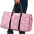 Pink Palaka Quilt Hawaii Travel Bag Traditional Hawaii-plaid Pattern - Polynesian Pride
