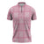 Pink Palaka Quilt Hawaii Zipper Polo Shirt Traditional Hawaii-plaid Pattern - Polynesian Pride