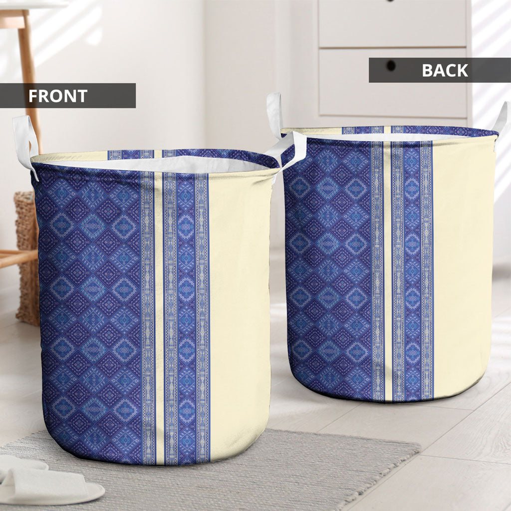 Mabuhay Philippines Festival Laundry Basket Yakan Modern Filipiniana Inspired LT14 - Polynesian Pride