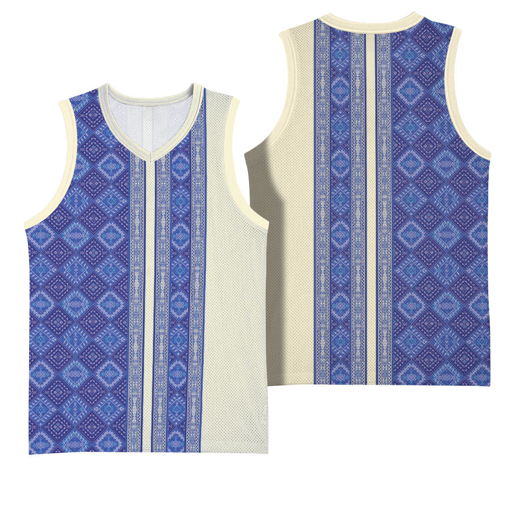 Mabuhay Philippines Festival Basketball Jersey Yakan Modern Filipiniana Inspired LT14 - Polynesian Pride