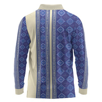 Mabuhay Philippines Festival Long Sleeve Polo Shirt Yakan Modern Filipiniana Inspired LT14 - Polynesian Pride