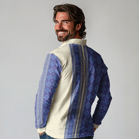 Mabuhay Philippines Festival Long Sleeve Polo Shirt Yakan Modern Filipiniana Inspired LT14 - Polynesian Pride