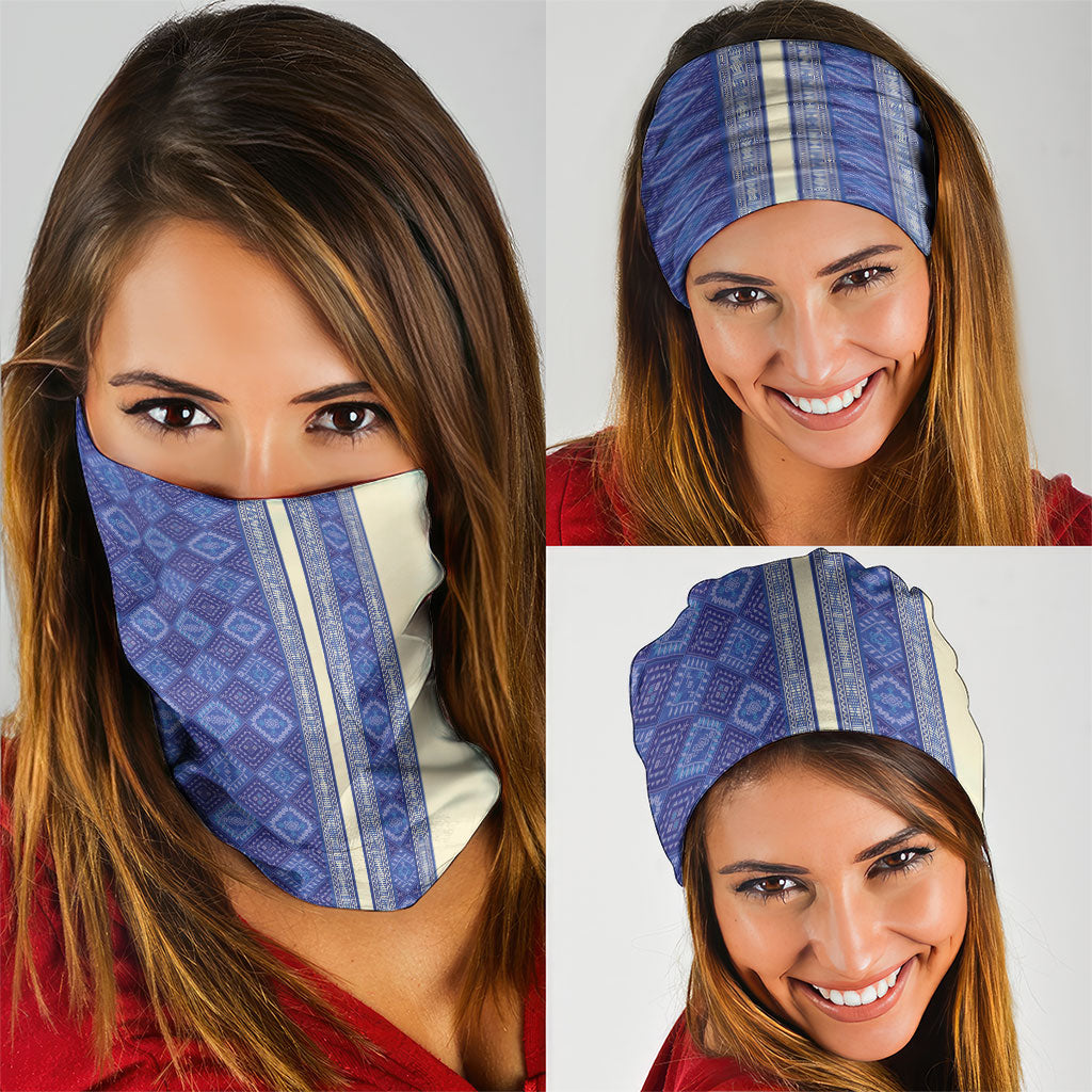 Mabuhay Philippines Festival Neck Gaiter Yakan Modern Filipiniana Inspired LT14 - Polynesian Pride