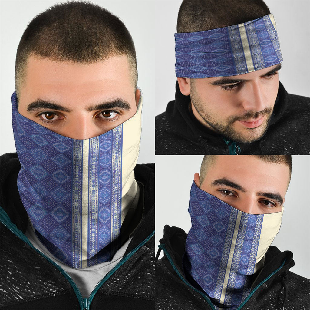Mabuhay Philippines Festival Neck Gaiter Yakan Modern Filipiniana Inspired LT14 - Polynesian Pride