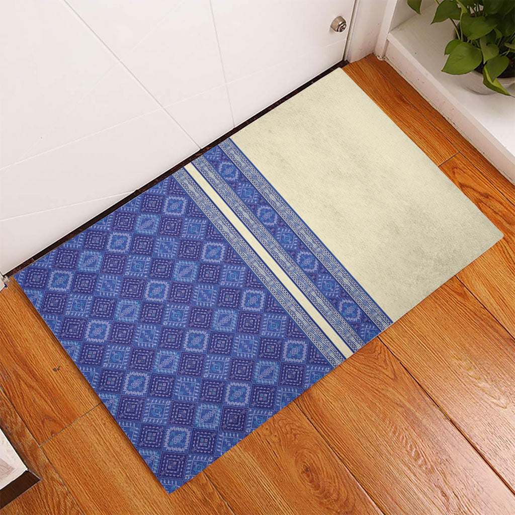 Mabuhay Philippines Festival Rubber Doormat Yakan Modern Filipiniana Inspired LT14 - Polynesian Pride