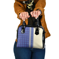 Mabuhay Philippines Festival Shoulder Handbag Yakan Modern Filipiniana Inspired LT14 One Size Blue - Polynesian Pride