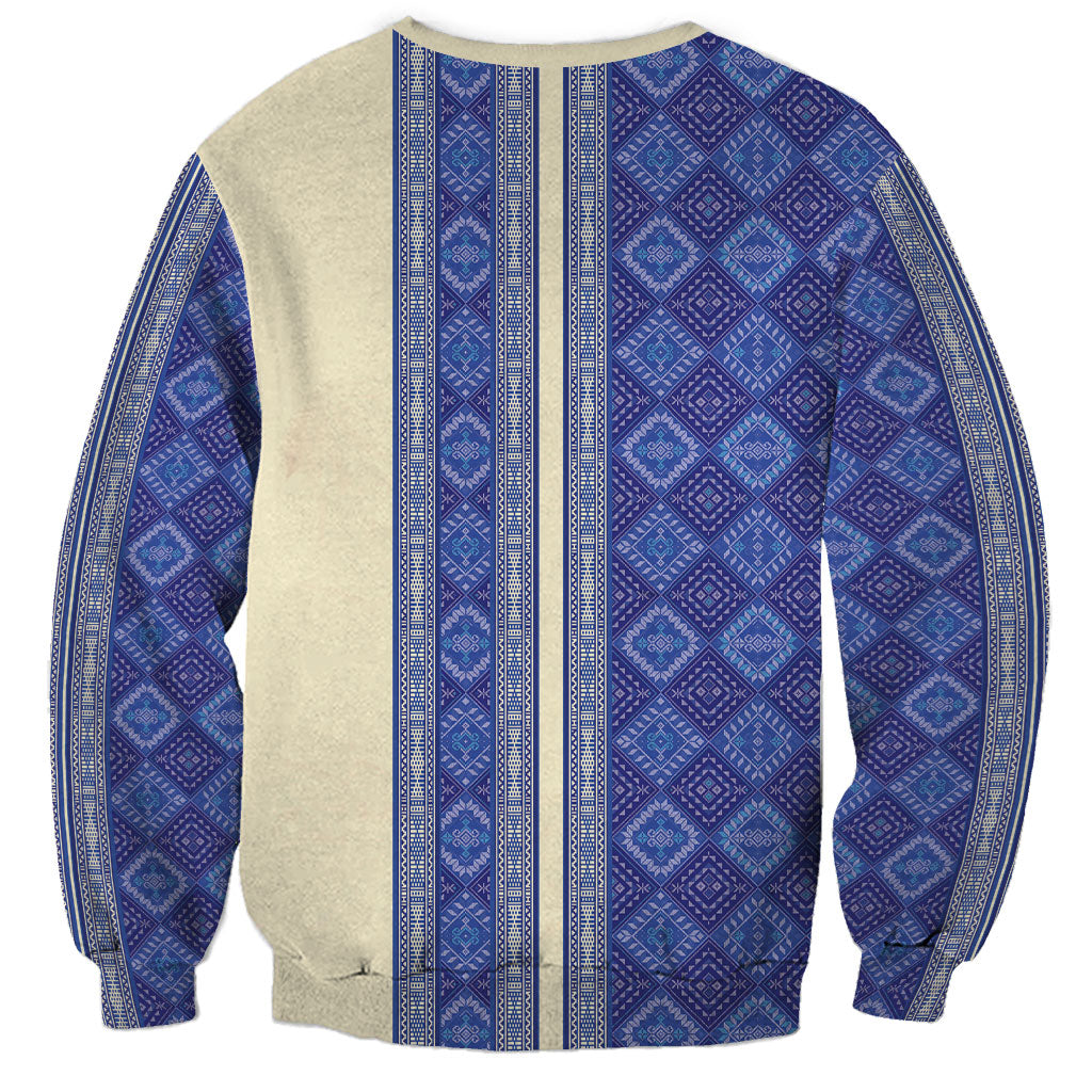 Mabuhay Philippines Festival Sweatshirt Yakan Modern Filipiniana Inspired LT14 - Polynesian Pride
