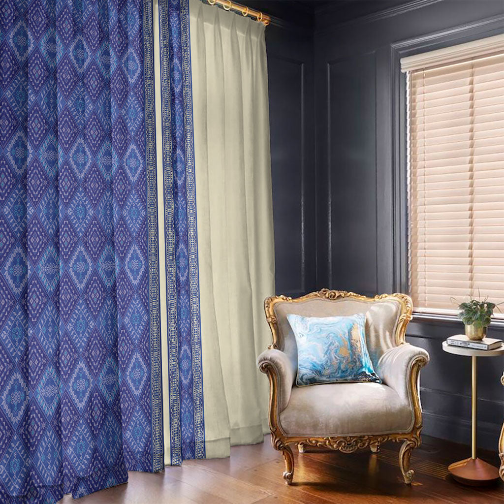 Mabuhay Philippines Festival Window Curtain Yakan Modern Filipiniana Inspired LT14 - Polynesian Pride