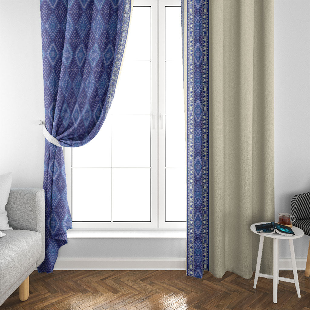 Mabuhay Philippines Festival Window Curtain Yakan Modern Filipiniana Inspired LT14 - Polynesian Pride