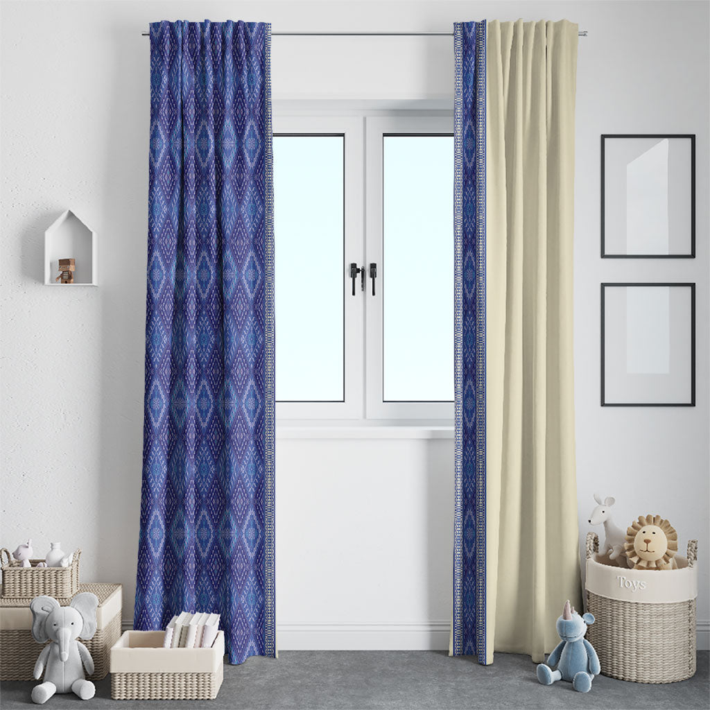 Mabuhay Philippines Festival Window Curtain Yakan Modern Filipiniana Inspired LT14 - Polynesian Pride