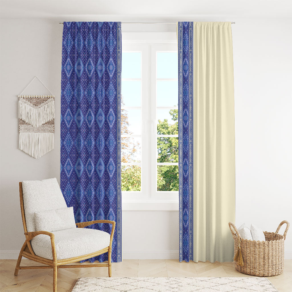 Mabuhay Philippines Festival Window Curtain Yakan Modern Filipiniana Inspired LT14 - Polynesian Pride