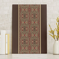 Mabuhay Philippines Festival Canvas Wall Art Tnalak Modern Filipiniana Inspired LT14 Without Frame Brown - Polynesian Pride