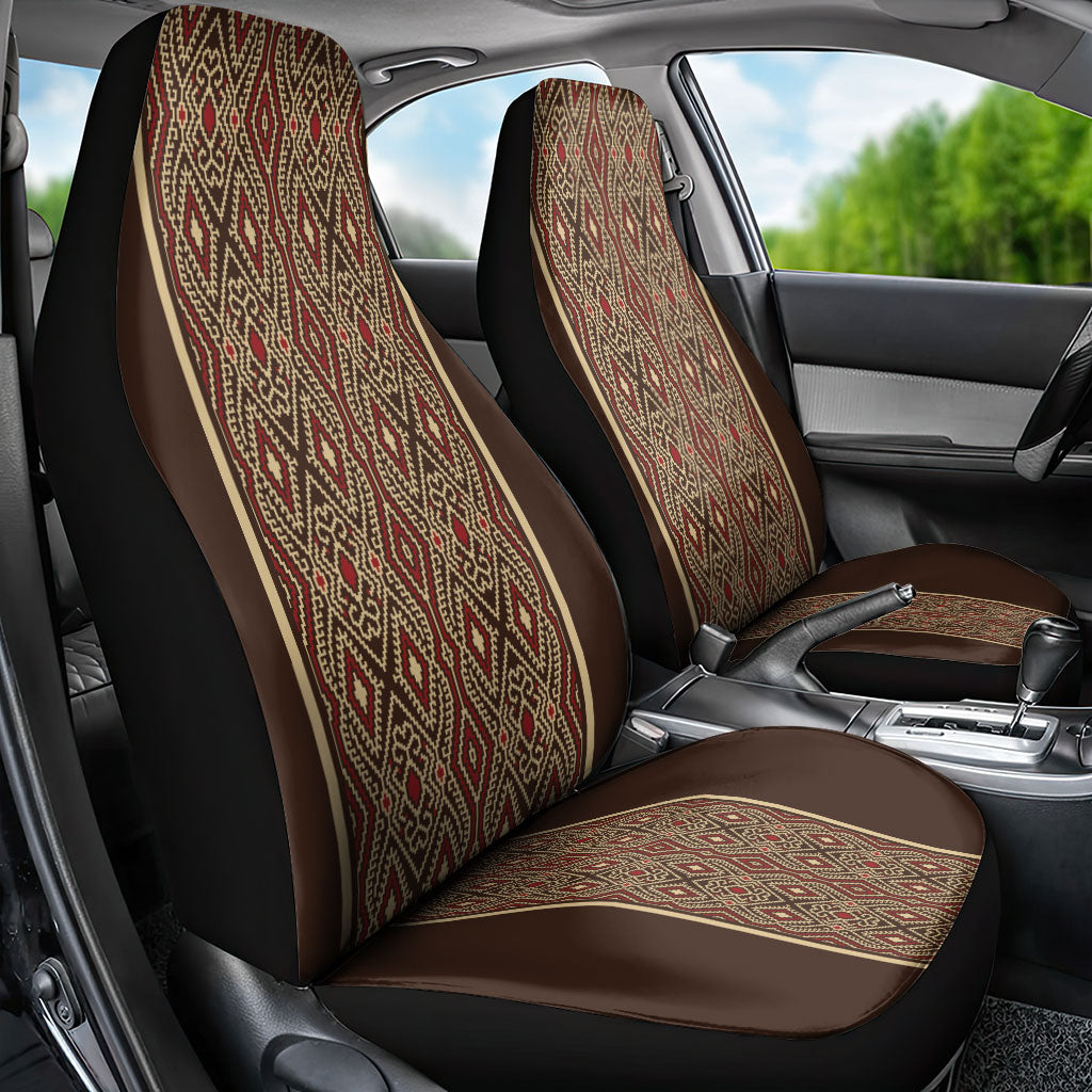 Mabuhay Philippines Festival Car Seat Cover Tnalak Modern Filipiniana Inspired LT14 - Polynesian Pride