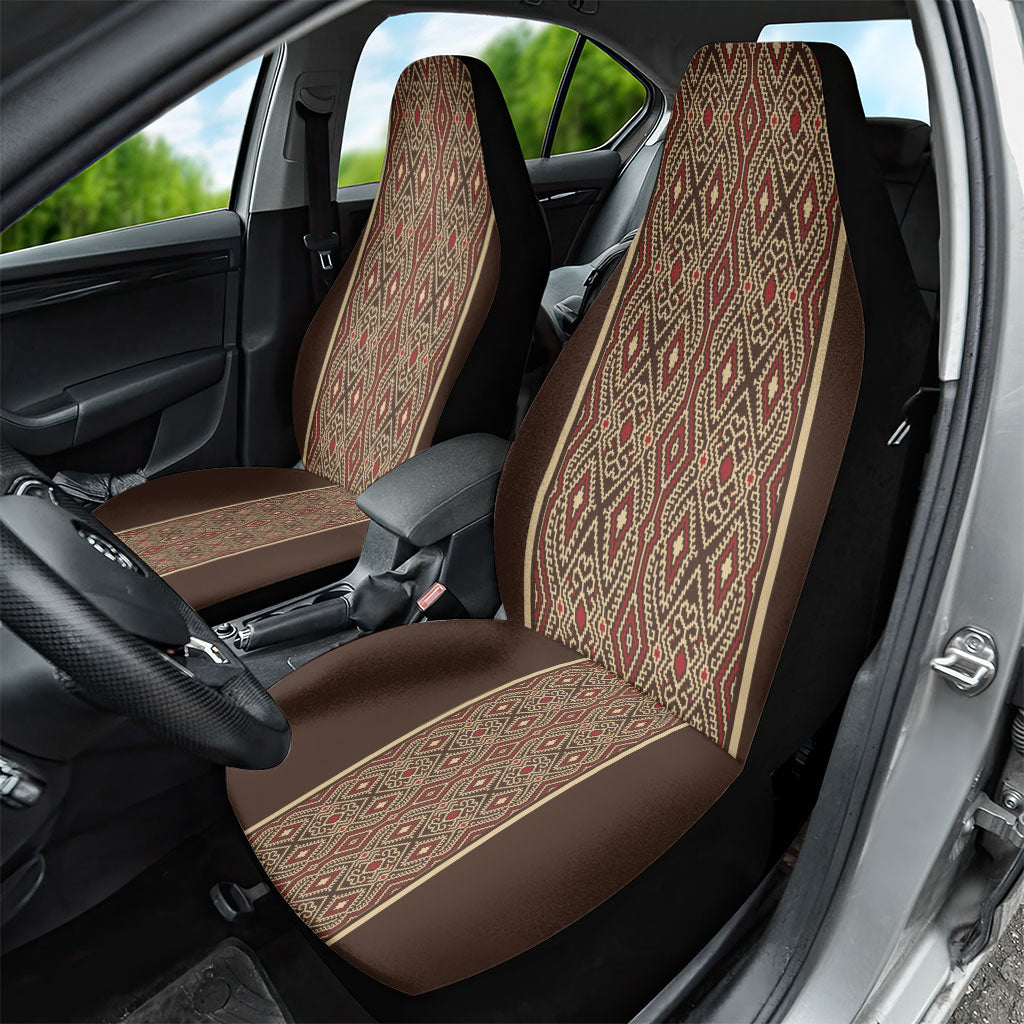 Mabuhay Philippines Festival Car Seat Cover Tnalak Modern Filipiniana Inspired LT14 - Polynesian Pride