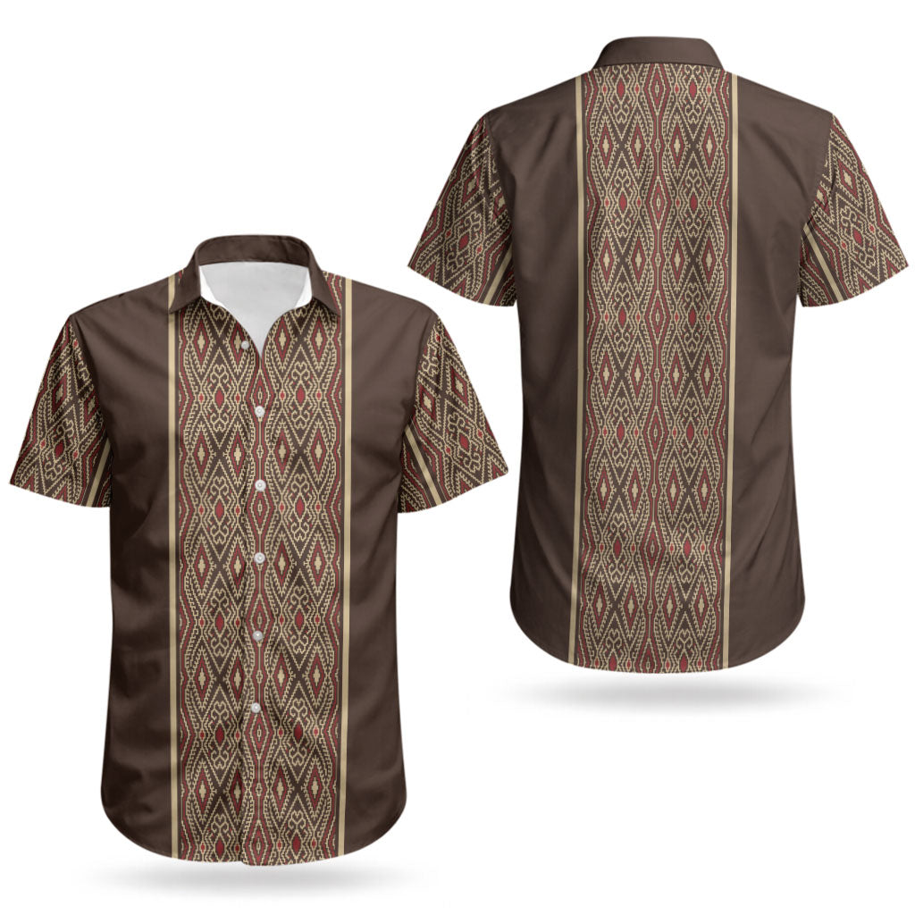 Mabuhay Philippines Festival Couples Matching Tank Maxi Dress and Hawaiian Shirt Tnalak Modern Filipiniana Inspired LT14 - Polynesian Pride