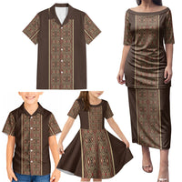 Mabuhay Philippines Festival Family Matching Puletasi and Hawaiian Shirt Tnalak Modern Filipiniana Inspired LT14 - Polynesian Pride
