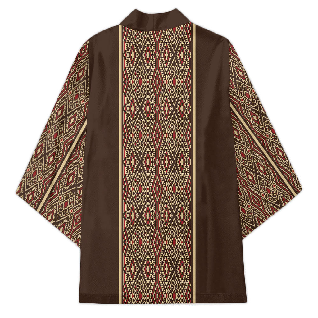 Mabuhay Philippines Festival Kimono Tnalak Modern Filipiniana Inspired LT14 - Polynesian Pride