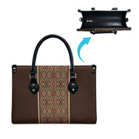 Mabuhay Philippines Festival Leather Bag Tnalak Modern Filipiniana Inspired LT14 - Polynesian Pride