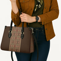 Mabuhay Philippines Festival Leather Bag Tnalak Modern Filipiniana Inspired LT14 - Polynesian Pride