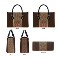 Mabuhay Philippines Festival Leather Bag Tnalak Modern Filipiniana Inspired LT14 - Polynesian Pride