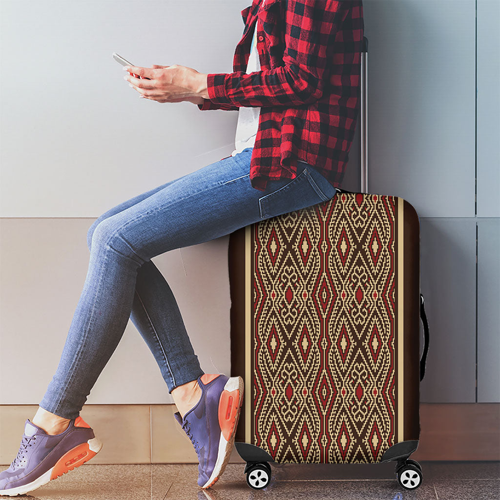 Mabuhay Philippines Festival Luggage Cover Tnalak Modern Filipiniana Inspired LT14 - Polynesian Pride