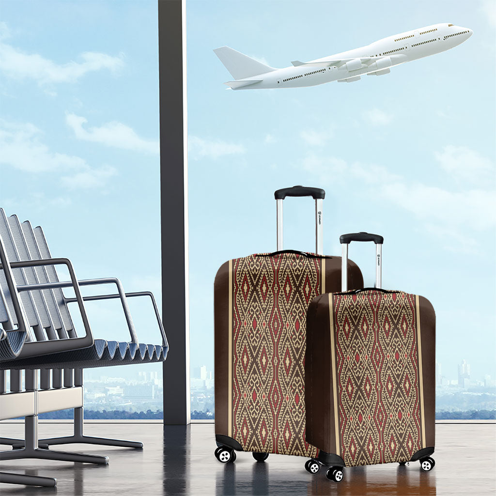 Mabuhay Philippines Festival Luggage Cover Tnalak Modern Filipiniana Inspired LT14 - Polynesian Pride