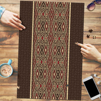 Mabuhay Philippines Festival Puzzle Tnalak Modern Filipiniana Inspired LT14 Brown - Polynesian Pride