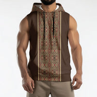 Mabuhay Philippines Festival Sleeveless Hoodie Tnalak Modern Filipiniana Inspired LT14 - Polynesian Pride